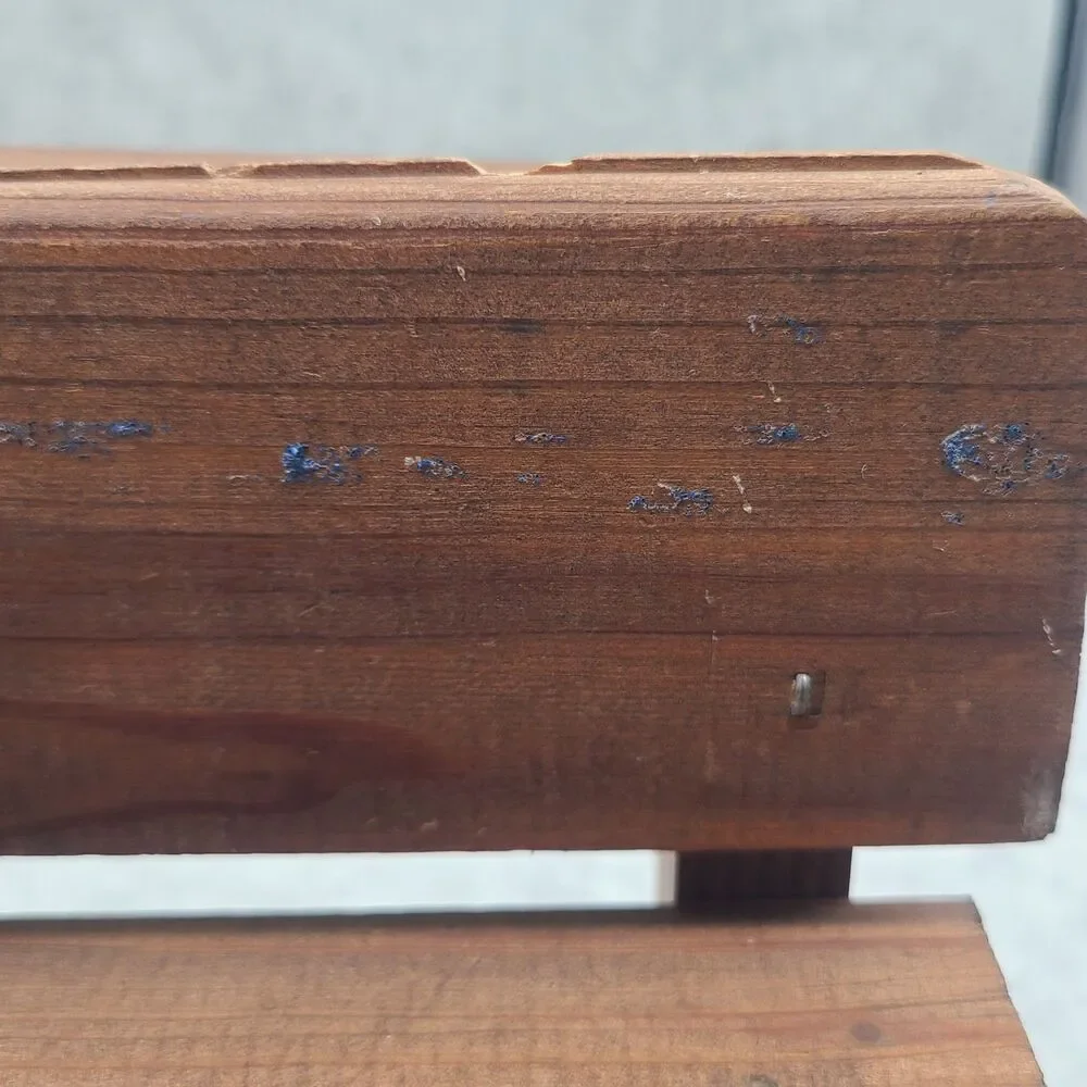 Vintage Wooden Doll School Desk Chair - Handmade Miniature Furniture Decor